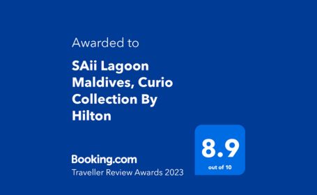 Booking Traveller Review Award 2023 Saii Resorts